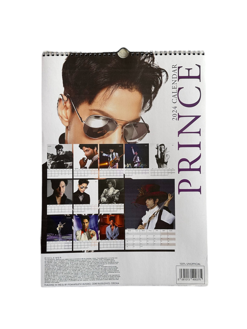 Prince Calendar 2024 Copyright Approved RockItPoole