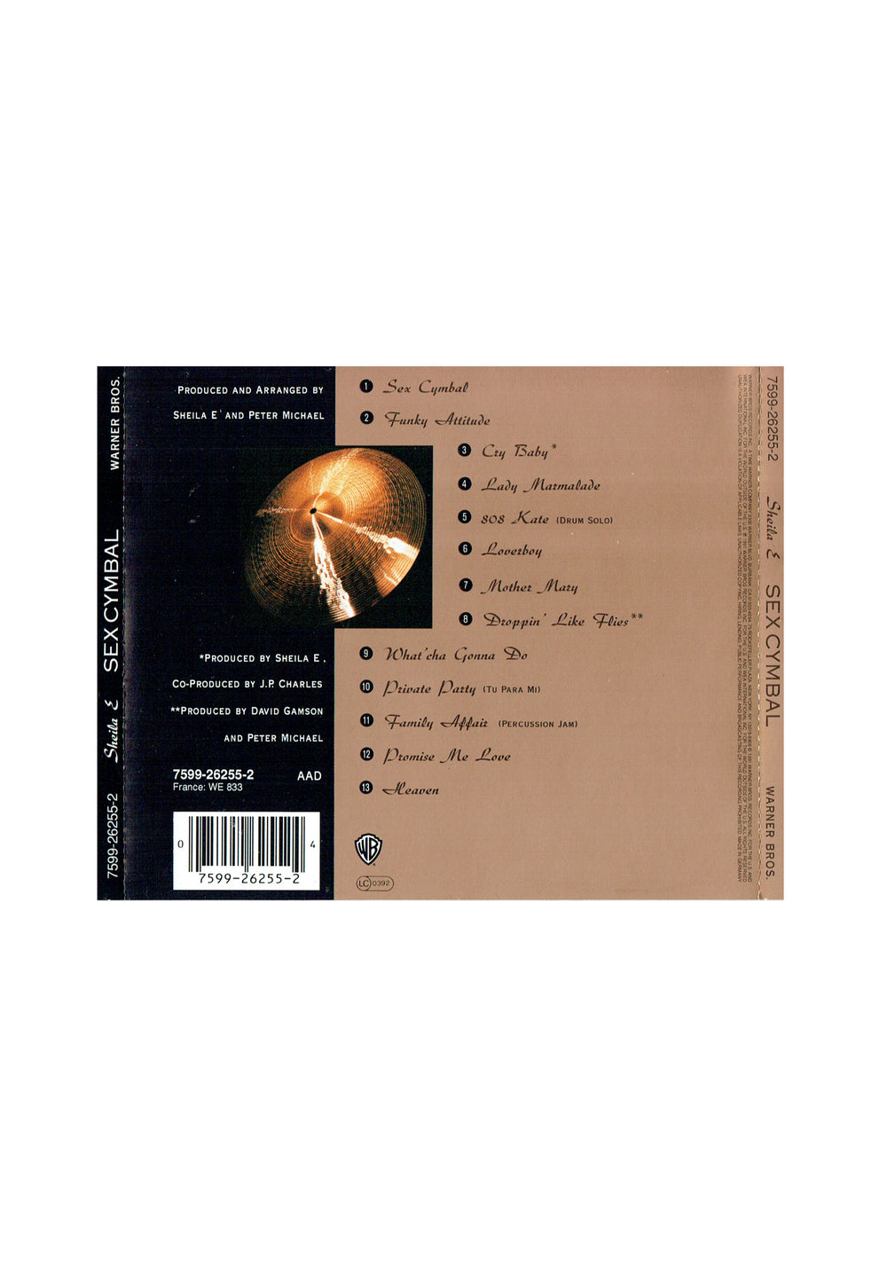 Prince – Sheila E & The E Train Writes Of Passage CD Album